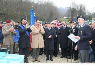 Il CA Fabrizio Cherici da inizio alla cerimonia di inaugurazione